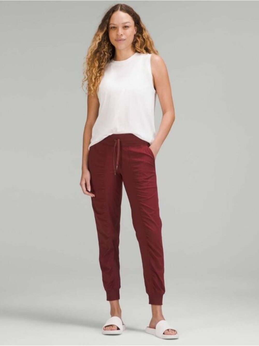 Lululemon Dance Studio Mid-Rise JoggerRed Merlot size 8